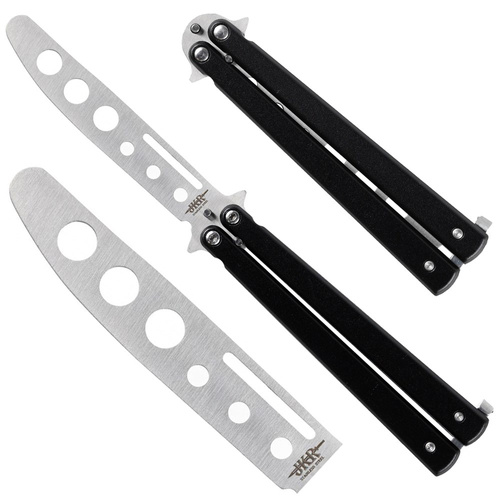 Joker - Butterfly Training Knife - 3Cr13MoV - Black / Silver - JKR829