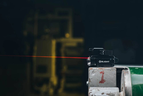 Olight - Weapon LED Light with Laser Sight BALDR RL MINI - 600 lumens - Black