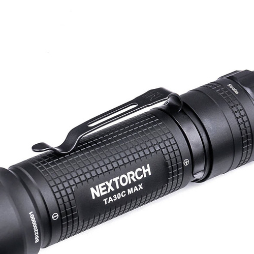 NEXTorch - LED Flashlight TA30C MAX - 3000 lm - Aluminium - Black - TA30C MAX