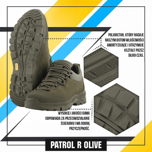 M-Tac - Patrol R Tactical Sneakers - Leather - Olive - 30203901