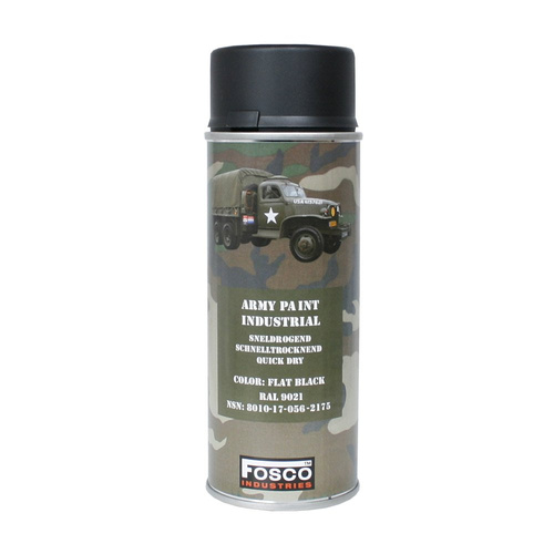 FOSCO - Camouflage Paint RAL 9021 - Flat Black