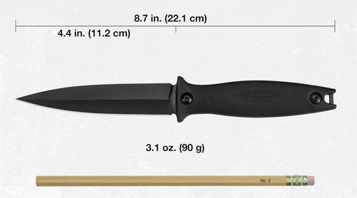 Kershaw - Tactical Knife Secret Agent - Dagger - Black - 4007