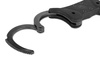 Alcyon - Steel rigid handcuffs with Double lock - Black - 5050-RB