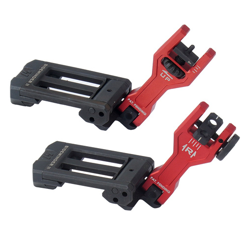 Strike Industries - Sidewinder II BUIS Backup Iron Sights - Red - SI-SIDEWINDERII-RED
